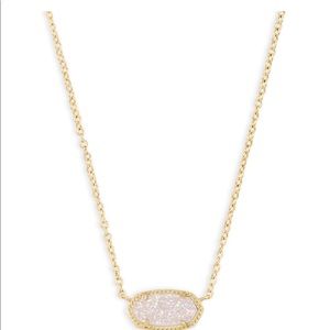 Kendra Scott Elisa Gold Iridescent Drusy Necklace